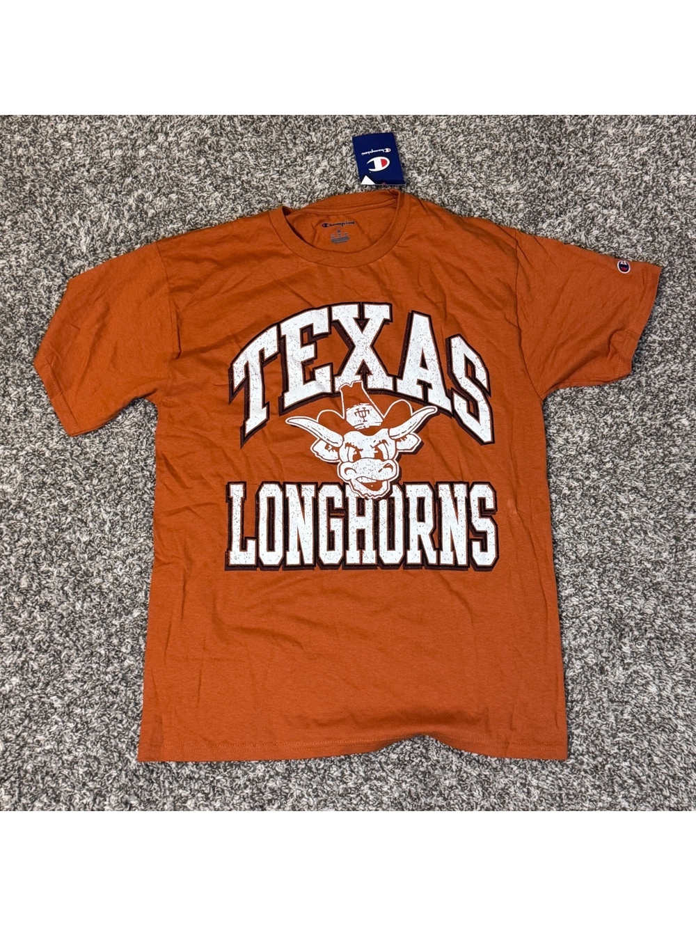 Champion Texas Longhorns T-Shirt Men’s M Orange Vintage Style NWT